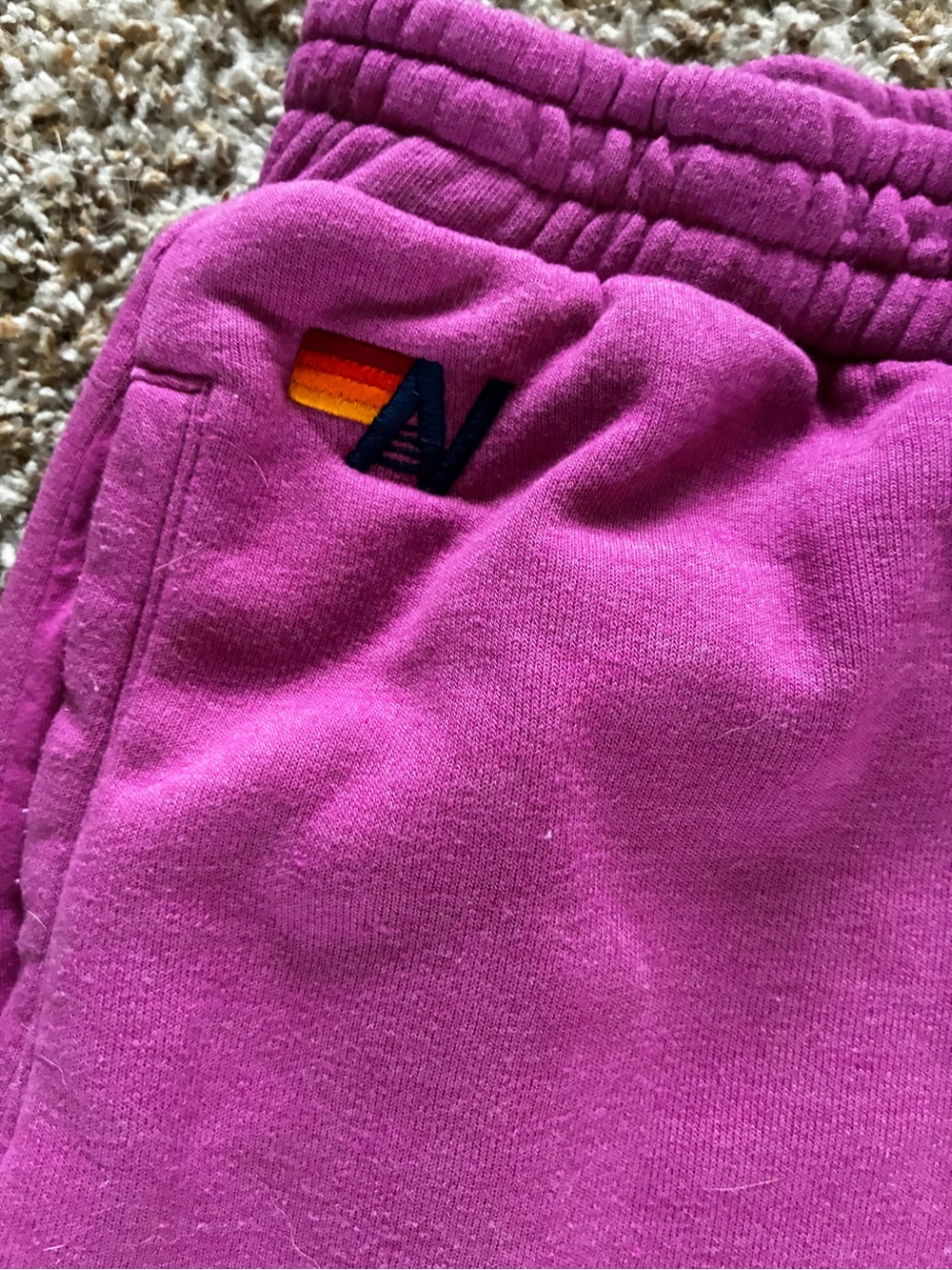 Unisex Aviator Nation Magenta Wide Leg Sweatpants Size Large - Picture 5 of 10